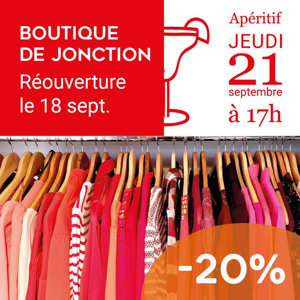 Réouverture de la boutique de Jonction