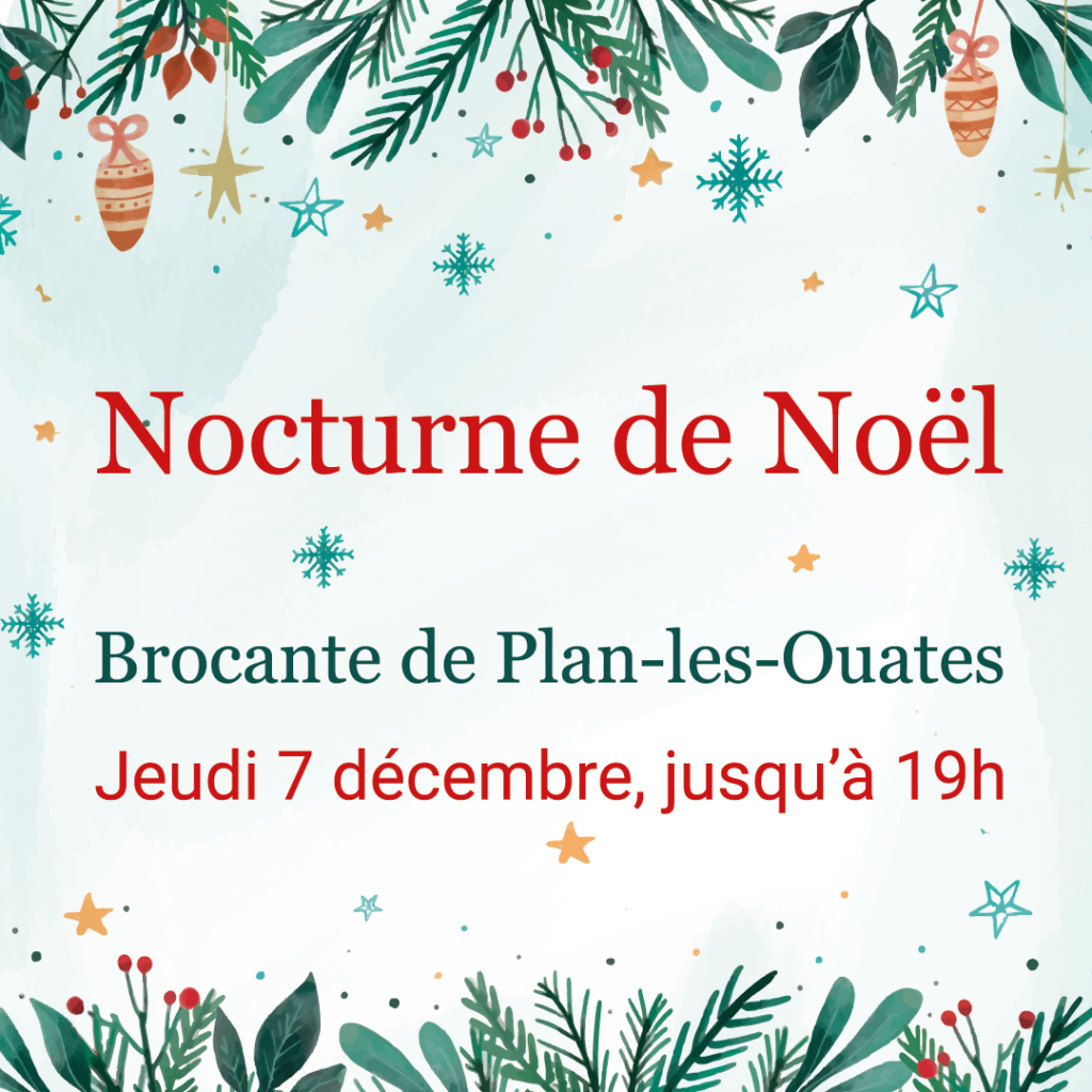 Nocturne de Noël à la brocante de Plan-les-Ouates