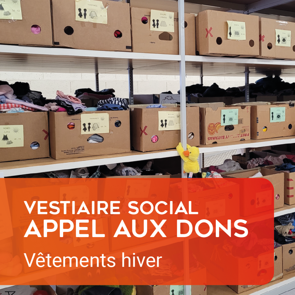 Vestiaire social: appel aux dons