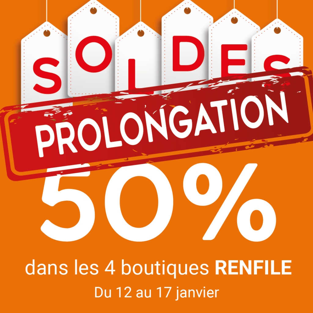Les soldes continuent… mais uniquement dans nos boutiques !